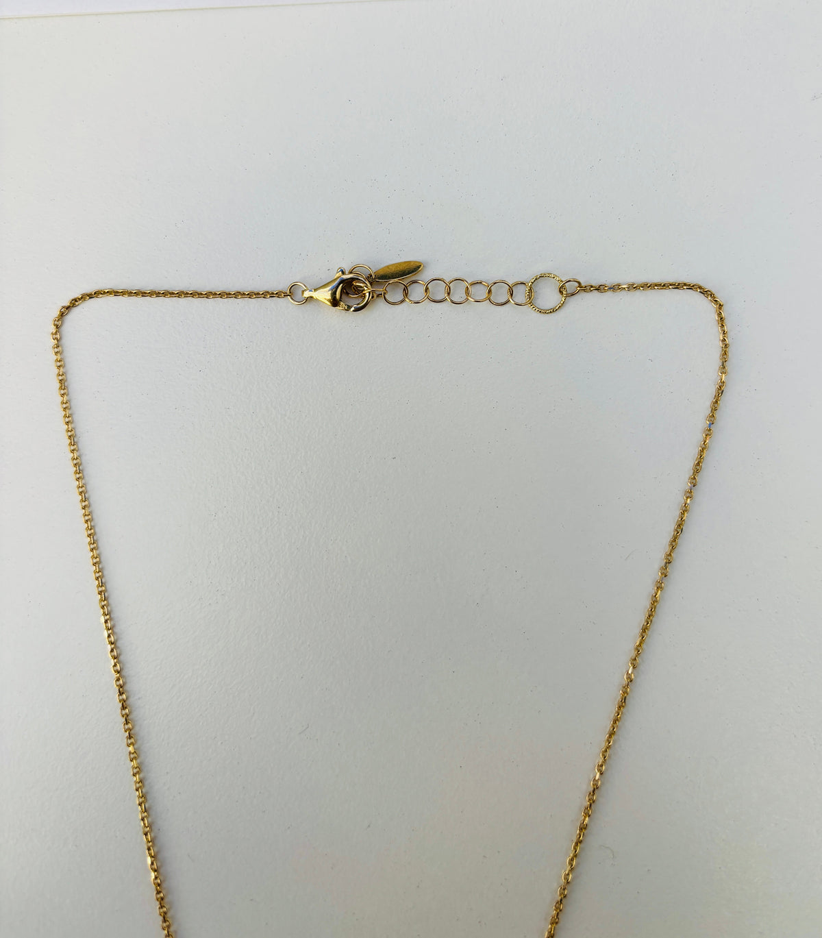 BLOWOUT SALE- NO OFFER, 14k Italian made yellow gold chain-Lapis necklace 20"