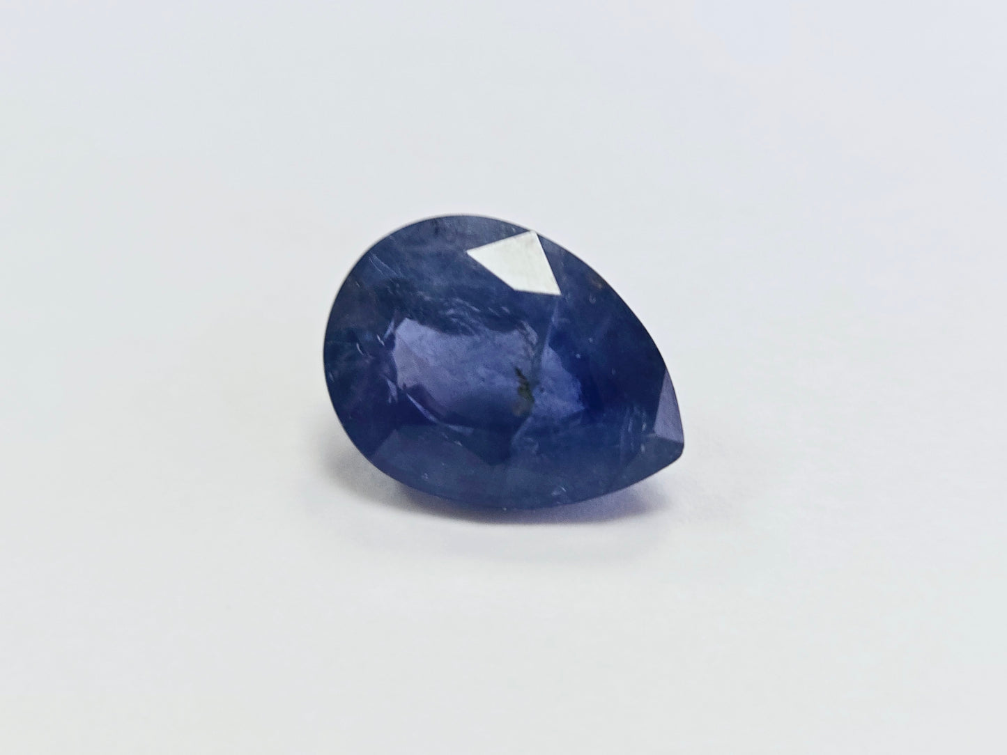 13.67ct Natural Pear-Cut Blue Sapphire