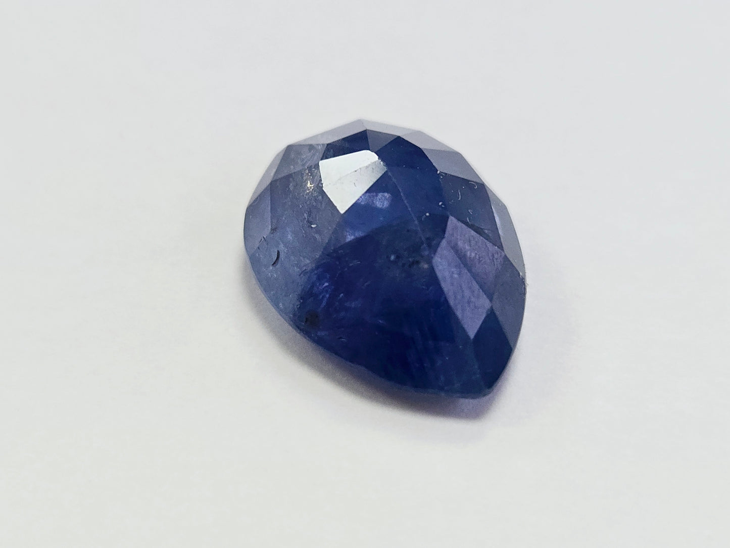 13.67ct Natural Pear-Cut Blue Sapphire