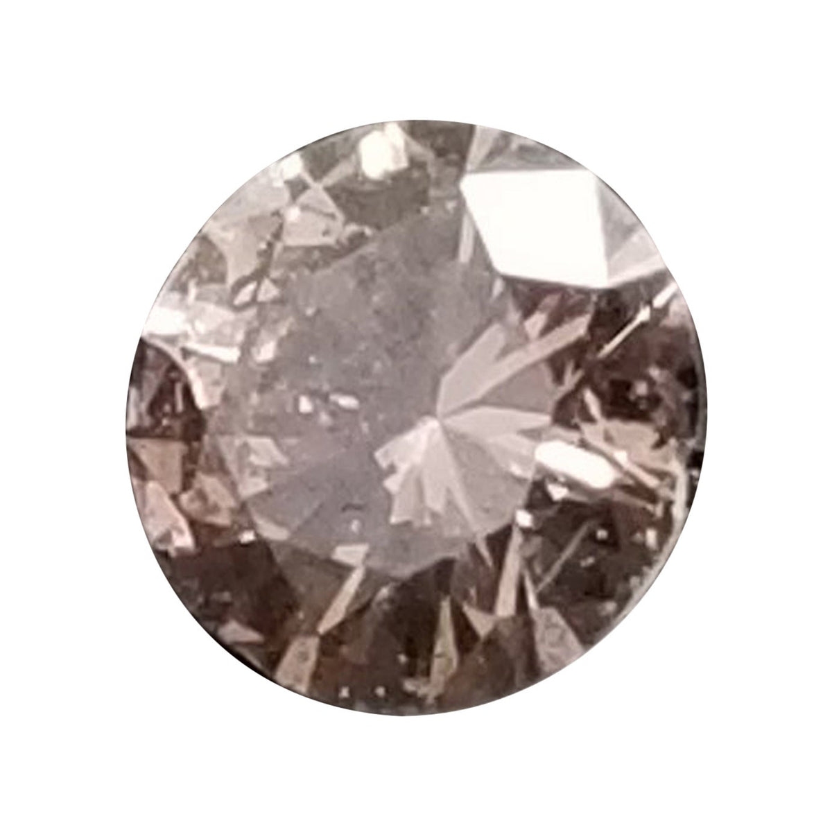 WHOLESALE VALUE, 0.14 Carat Natural Fancy Pink Brown Round Shape Loose Diamond