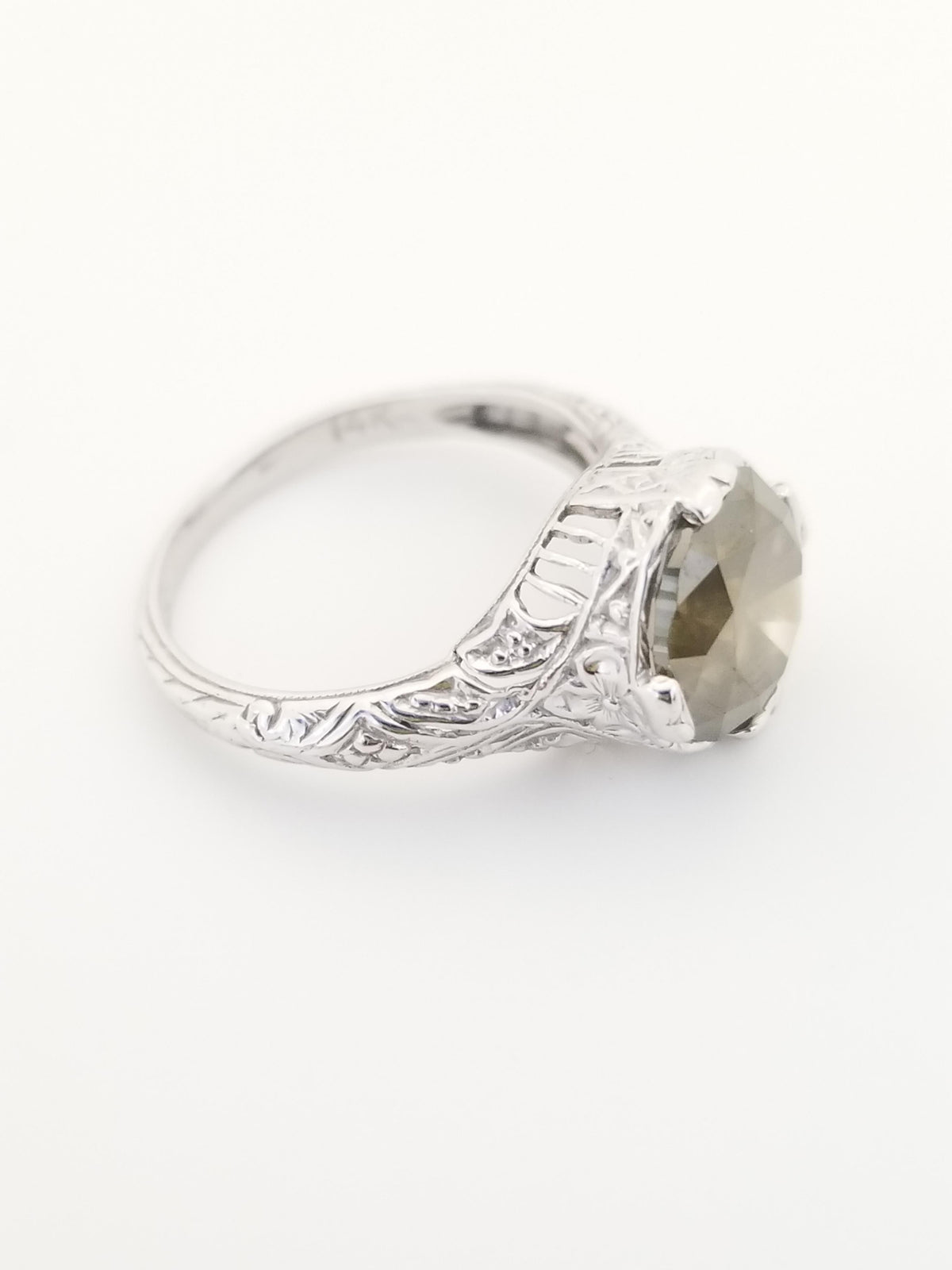 MONTH LONG CLEARANCE, 2.92ct Fancy Dark Brown Diamond Ring in 14K Gold