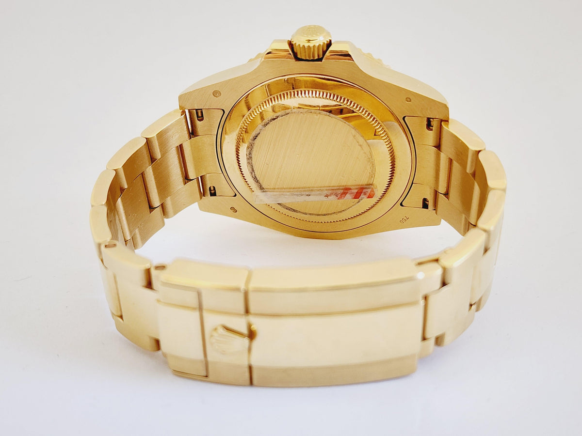 RARE, Rolex GMT-Master II Yellow Gold Green Dial & Ceramic Bezel Oyster Bracelet