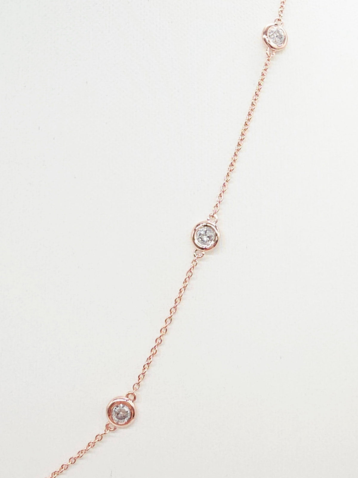 PRICE TO SELL- NO OFFERS, 1.48ct Natural diamonds Necklace in 14K Rose Gold