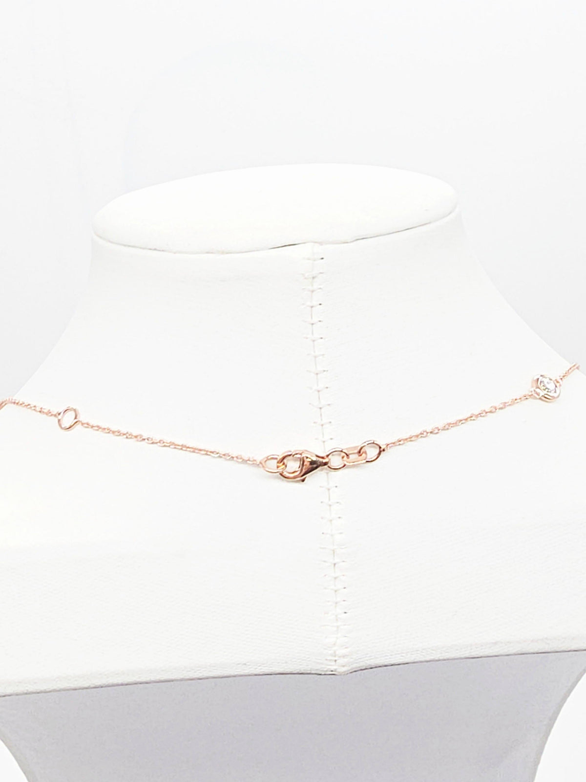 PRICE TO SELL- NO OFFERS, 1.48ct Natural diamonds Necklace in 14K Rose Gold