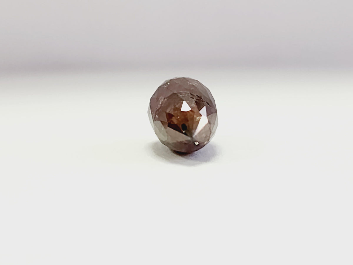 GIA CLEARANCE, 6.49ct Orangy Brown Briolette Natural Diamond