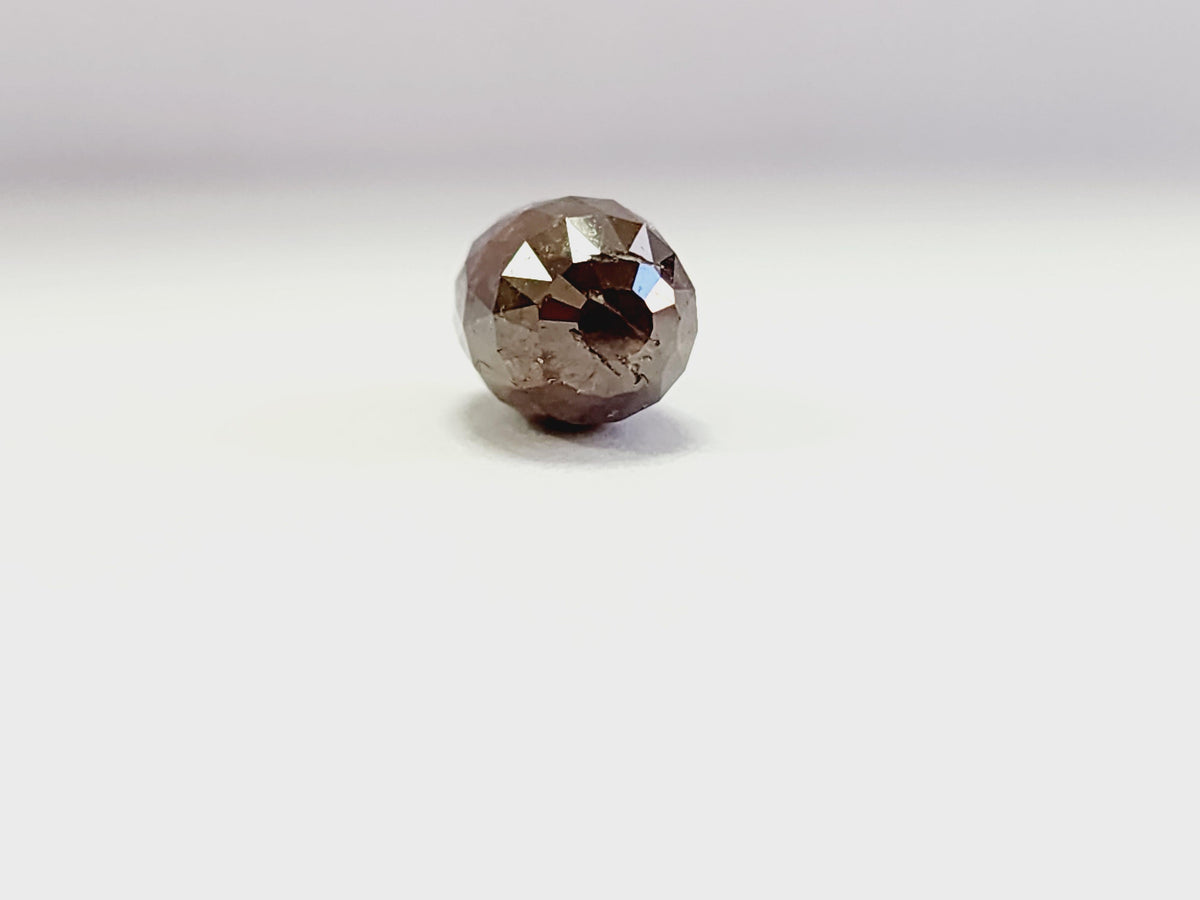 GIA CLEARANCE, 6.49ct Orangy Brown Briolette Natural Diamond