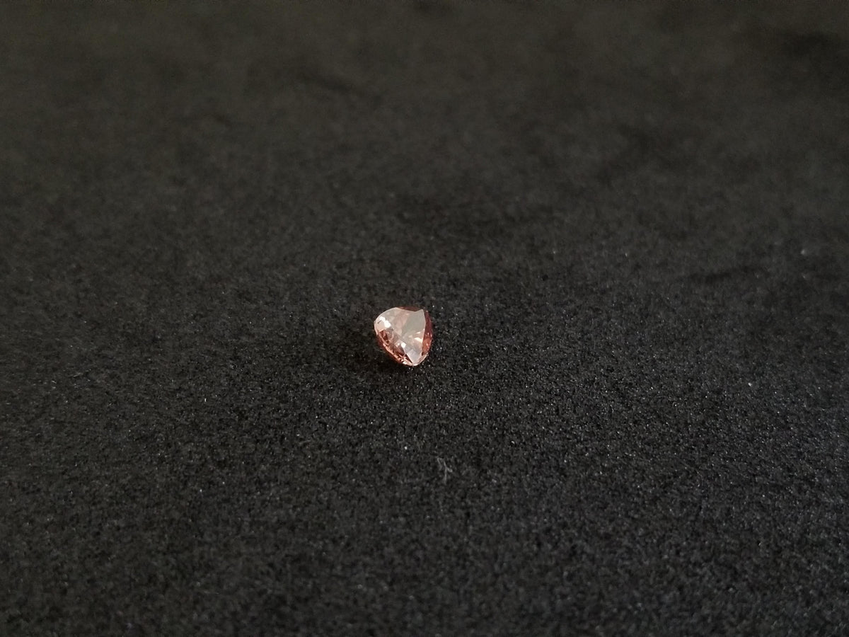 GIA CLEARANCE, 0.15 Carat Natural Fancy Deep Orange Brown Pear Shape Diamond