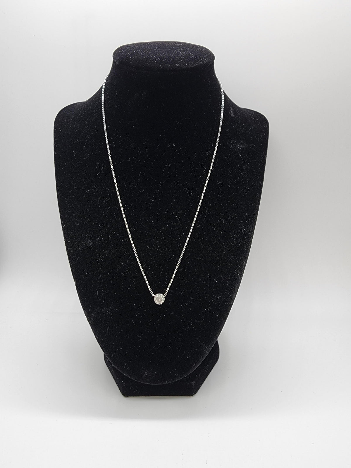 GIA CLOSEOUT, 0.91 Carat Round Light Gray Diamond Pendant 14K White