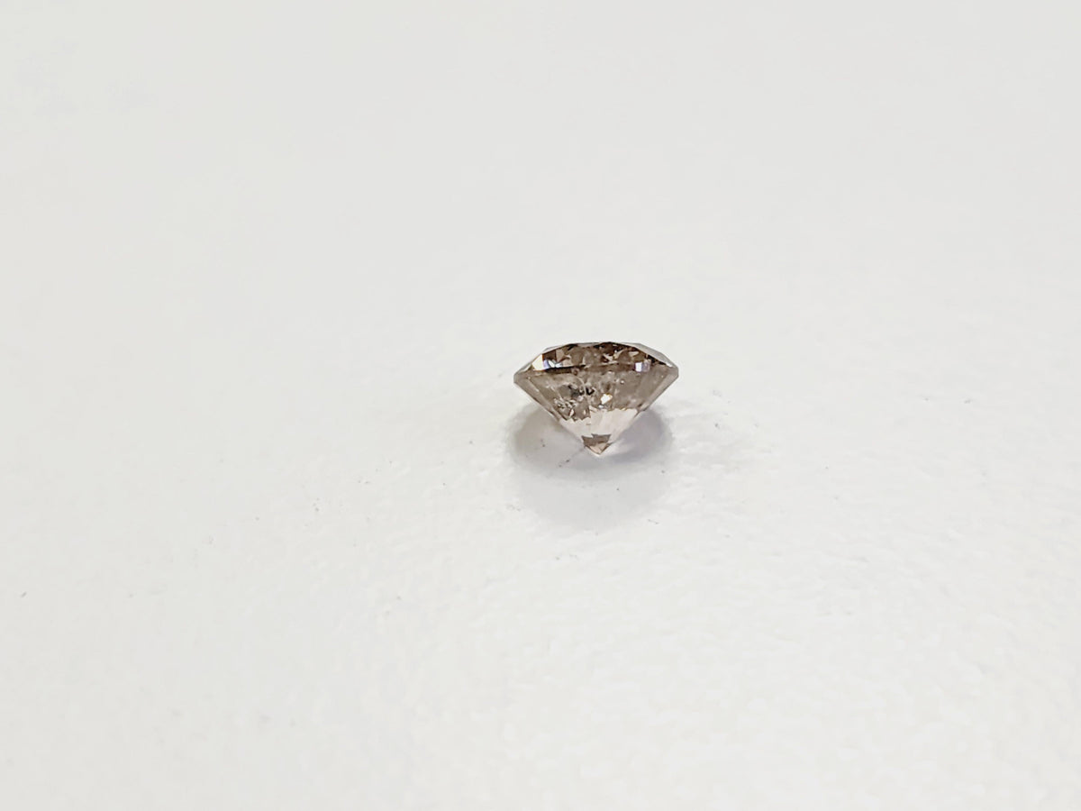 WHOLESALE VALUE, 0.76ct Natural Light Brown Round Diamond, New