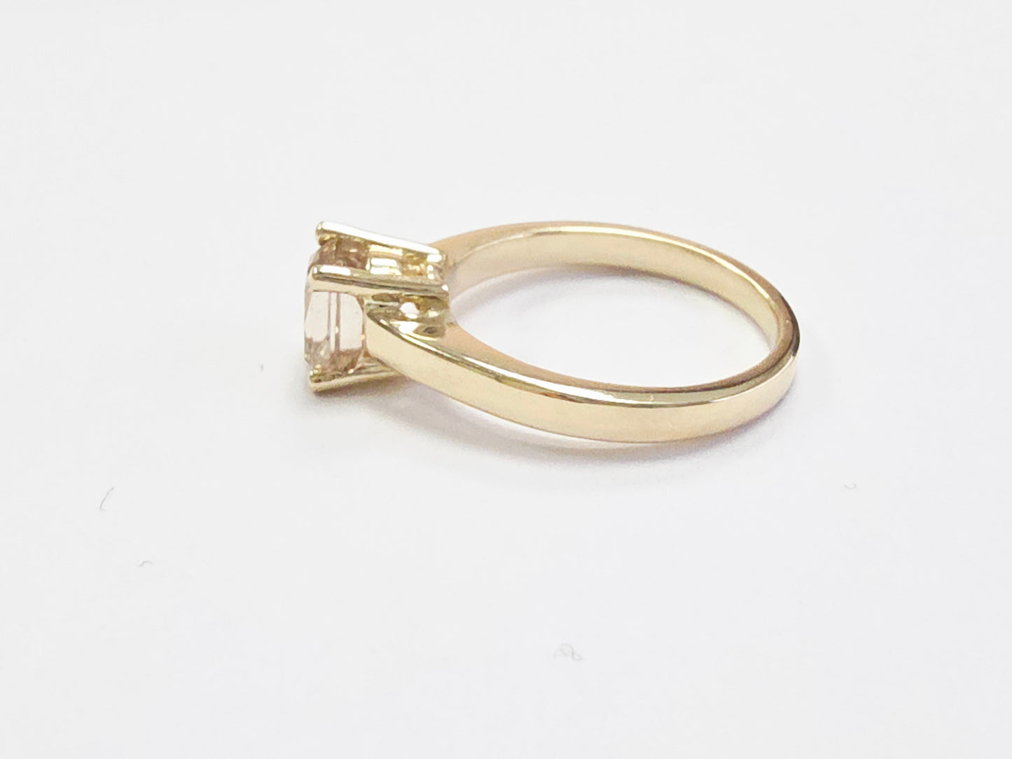 GIA 1.66 Carat Radiant Cut Fancy Brown-Yellow Diamond Solitaire Ring 14K Yellow Gold