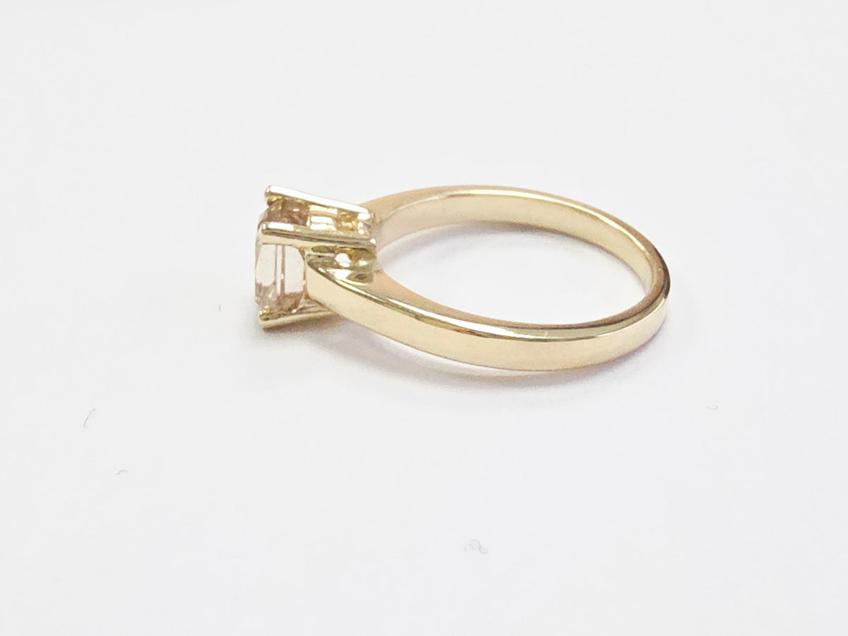 PRICE TO SELL- NO OFFERS, 1.66 ct Radiant Cut Fancy Brown-Yellow Diamond Ring