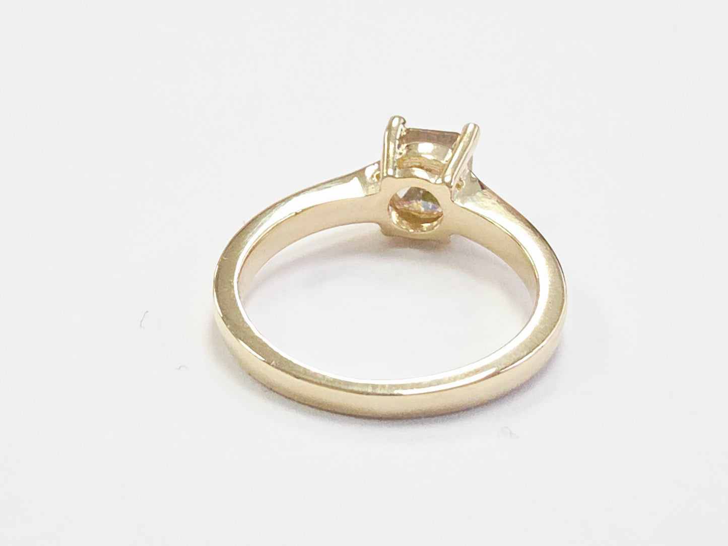 GIA 1.66 Carat Radiant Cut Fancy Brown-Yellow Diamond Solitaire Ring 14K Yellow Gold