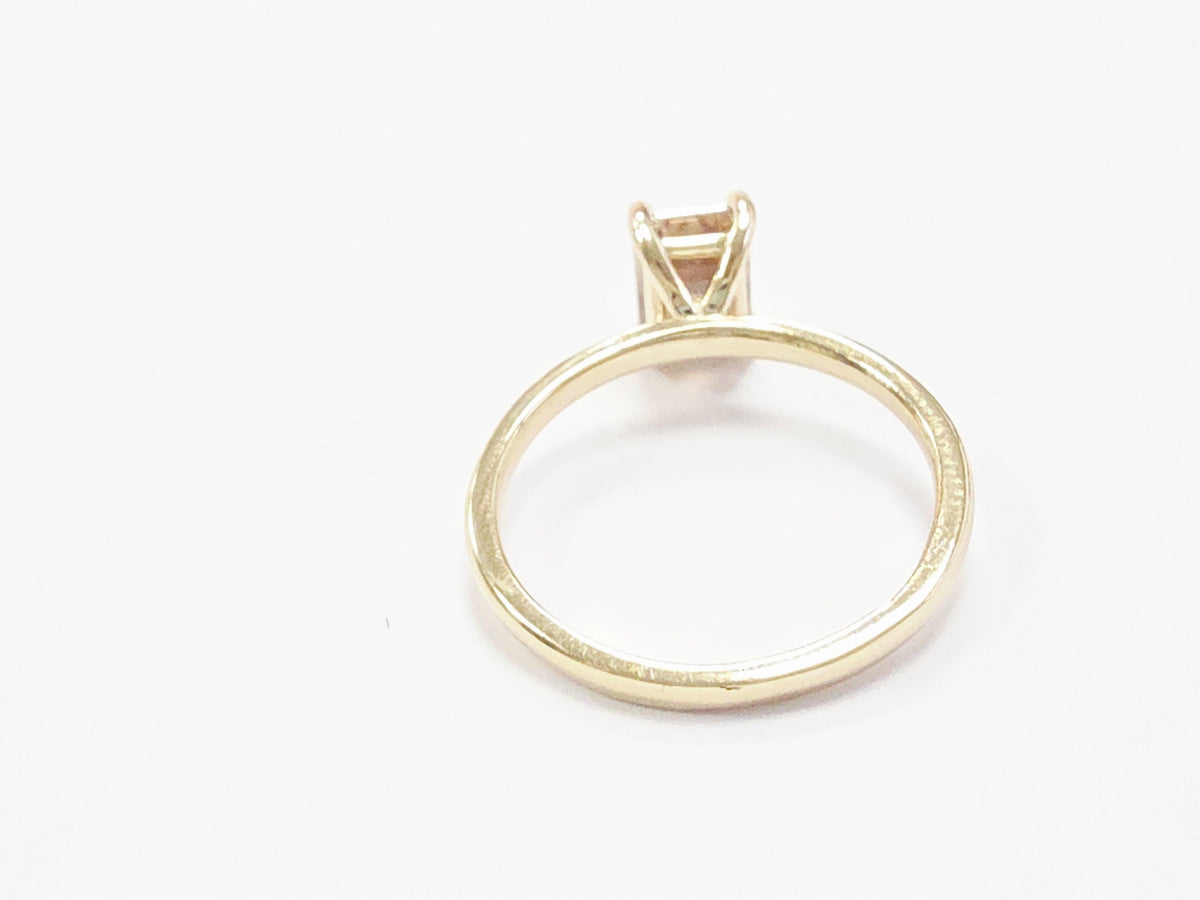 WEEK-LONG BLOWOUT SALE, 1.33 ct Emerald Fancy Yellow-Brown Diamond Ring 14k