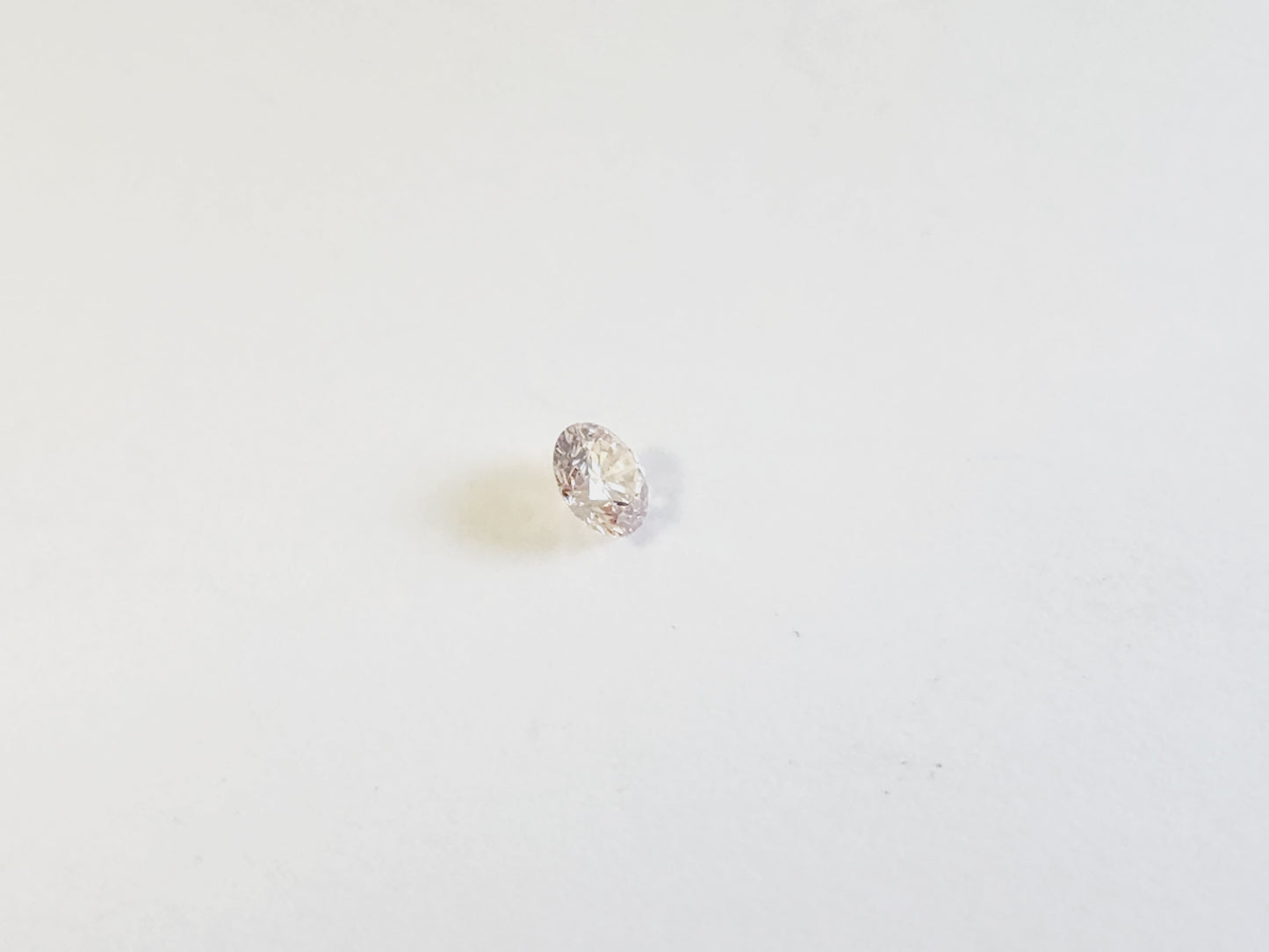 Argyle 0.12 Carat Natural Pink Champagne Round Shape Loose Diamond