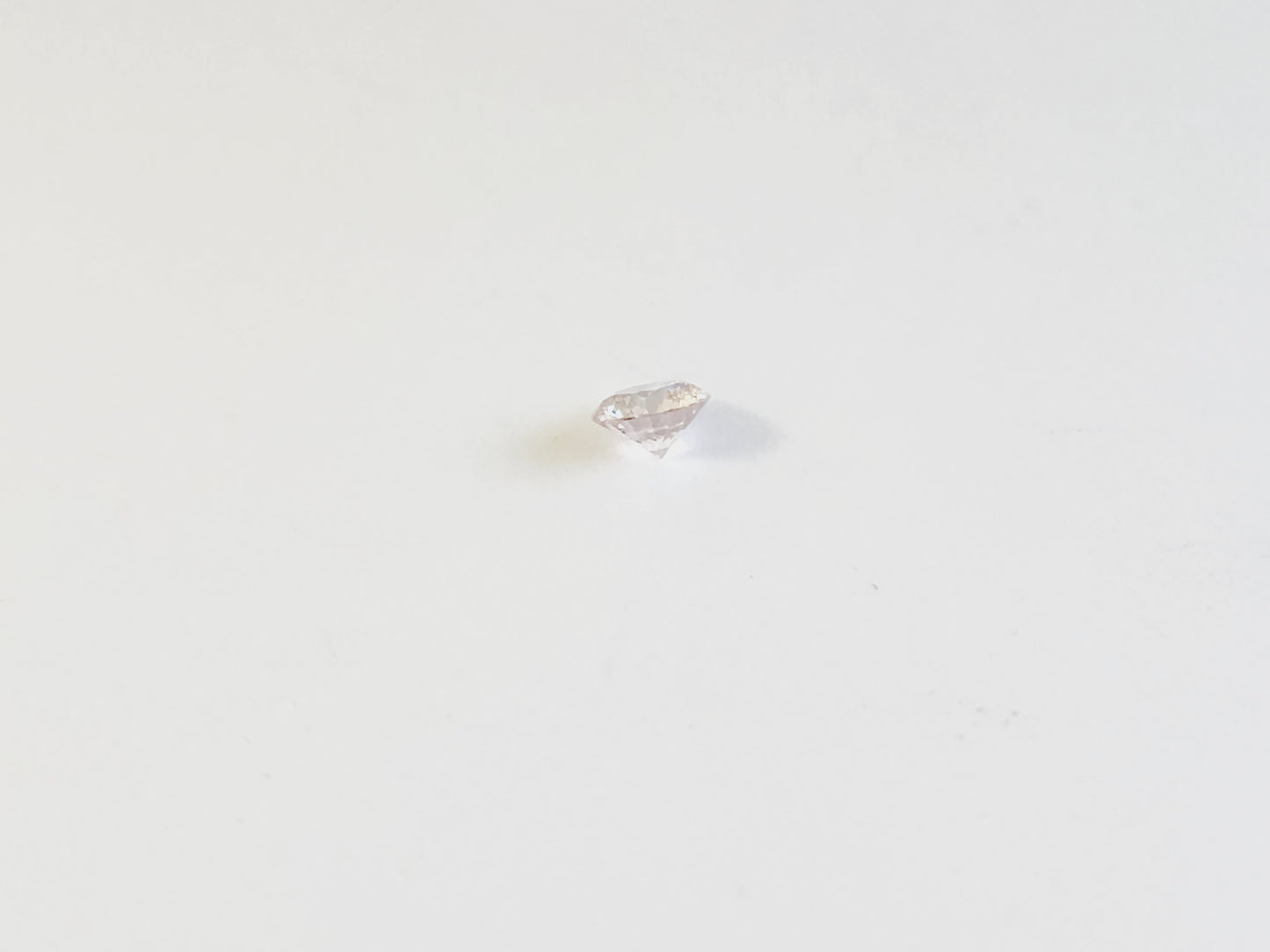 Argyle 0.12 Carat Natural Pink Champagne Round Shape Loose Diamond