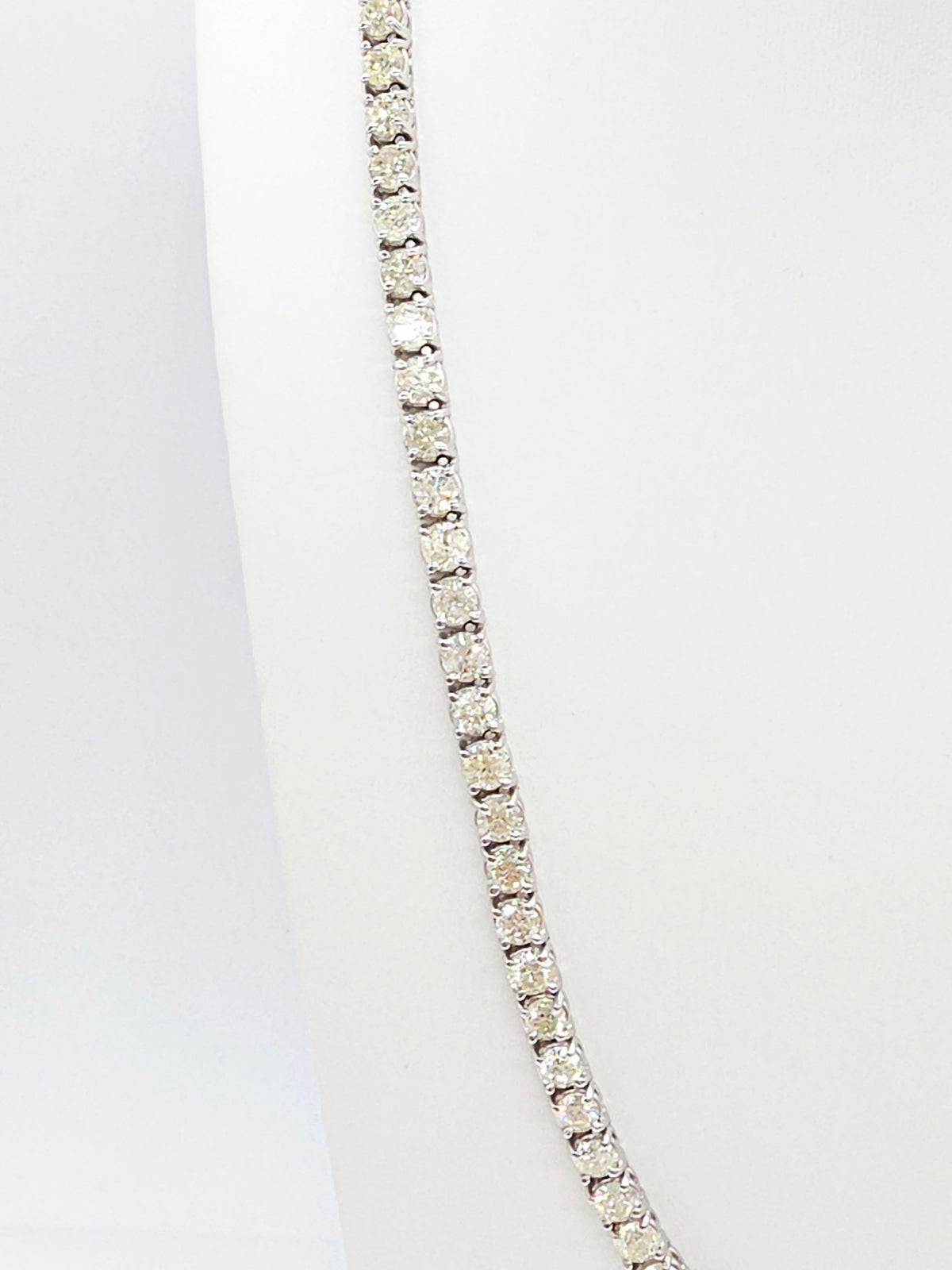 MANUFACTURER PRICING, 38.50 Cts Natural Diamond Tennis Necklace 14K White 20''