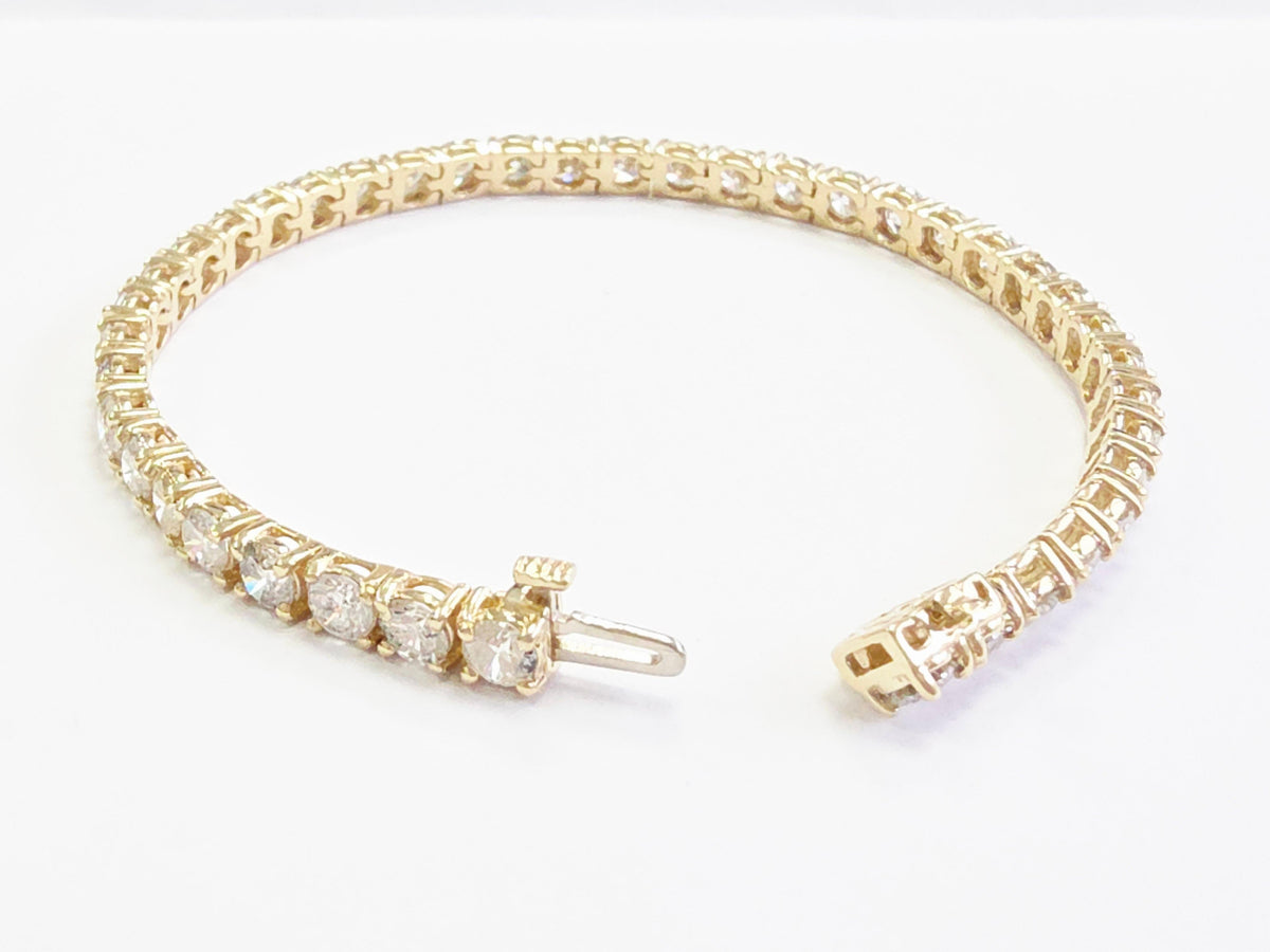 MANUFACTURER PRICING, 9.86 ct Diamond Tennis Bracelet, 14K Yellow Gold