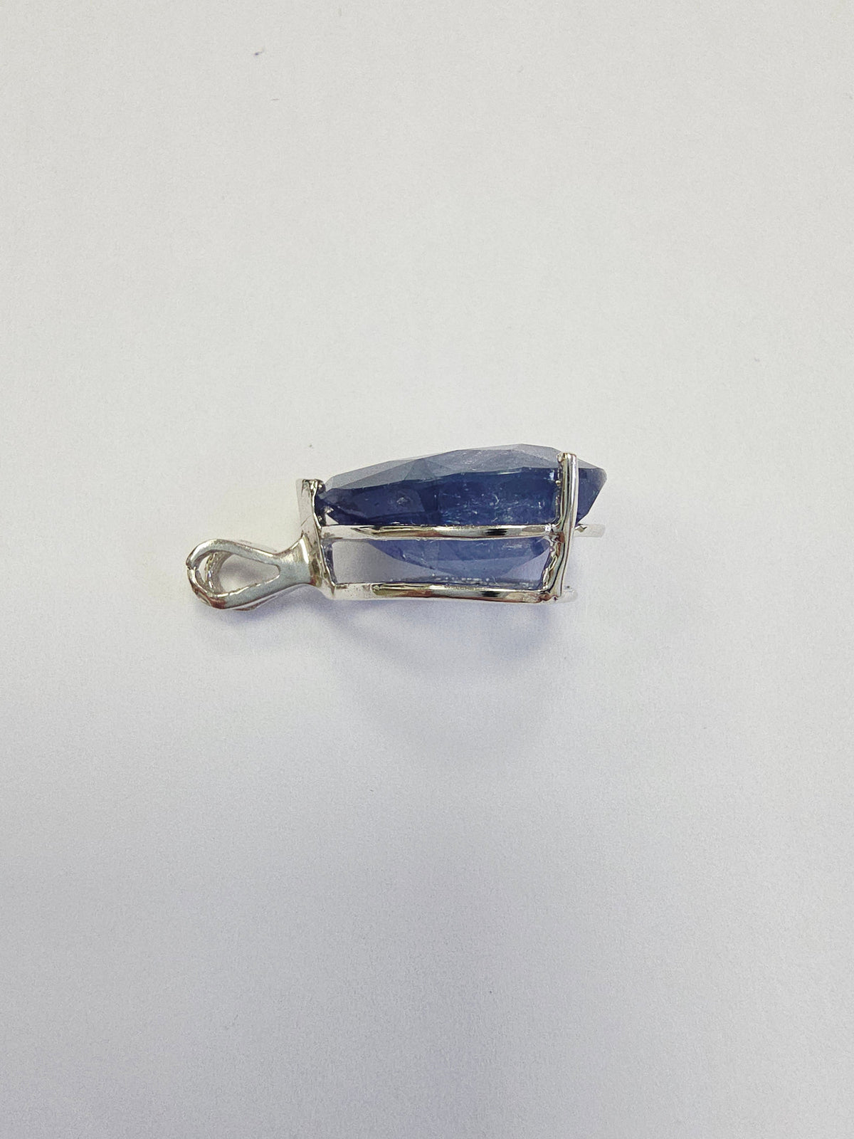 CLEARANCE, 13.67 Carats Pear Shape Natural Blue Sapphire Pendant