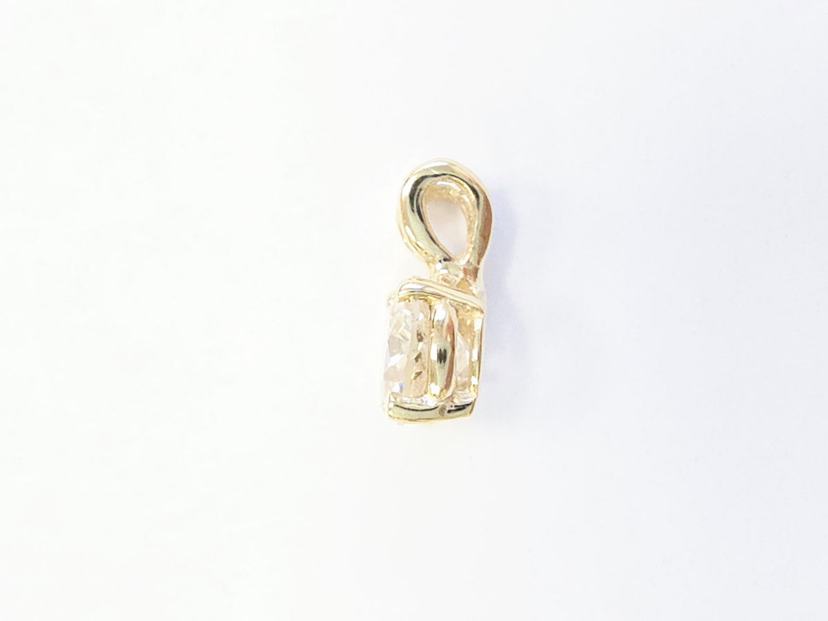 CLEARANCE EVENT, 0.80 ct Round Diamond Pendant in 14K Yellow Gold