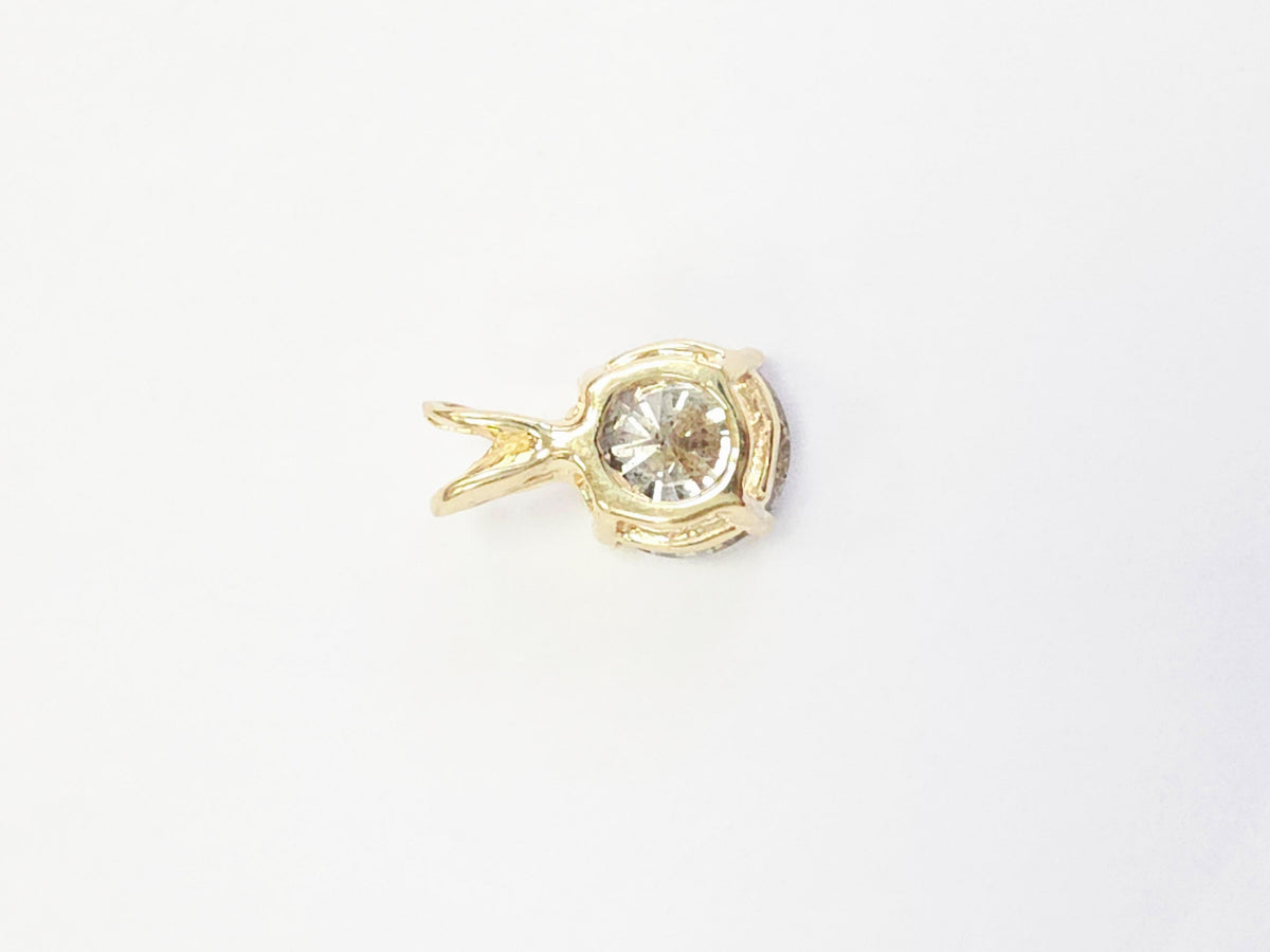 PRICE TO SELL- NO OFFERS, 2.30 Cts Natural Round Diamond Pendant 14K Yellow Gold