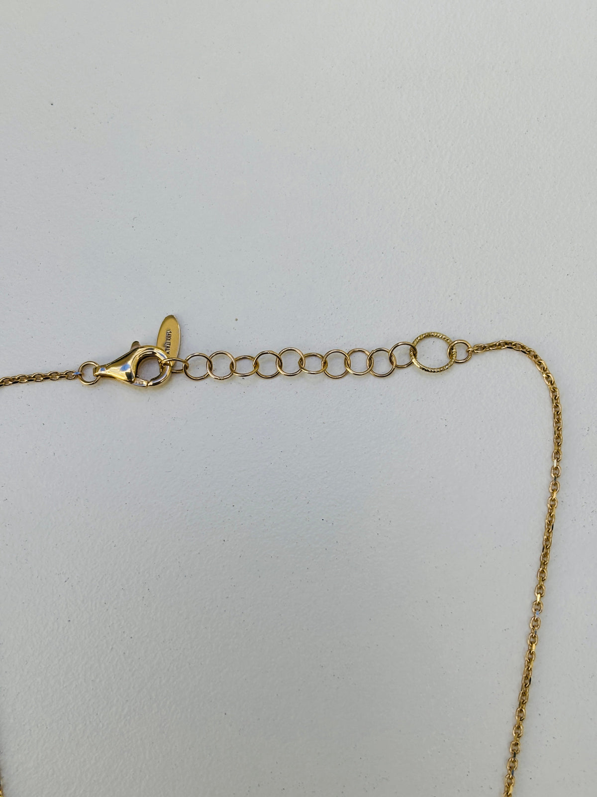 BLOWOUT SALE- NO OFFER, 14k Italian made yellow gold chain-pearl necklace 20"