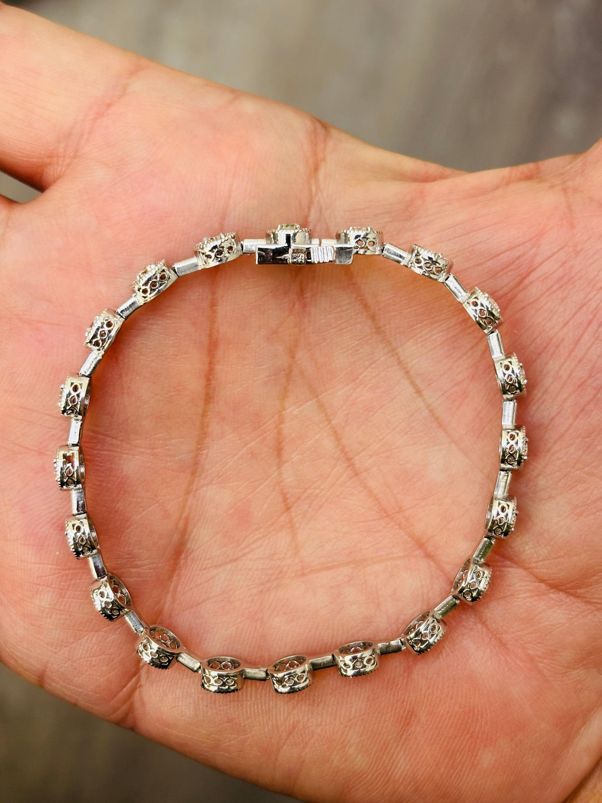EXCEPTIONAL SALE - NO OFFER, 2.75 Carat Natural Diamond Halo Bracelet 14K White