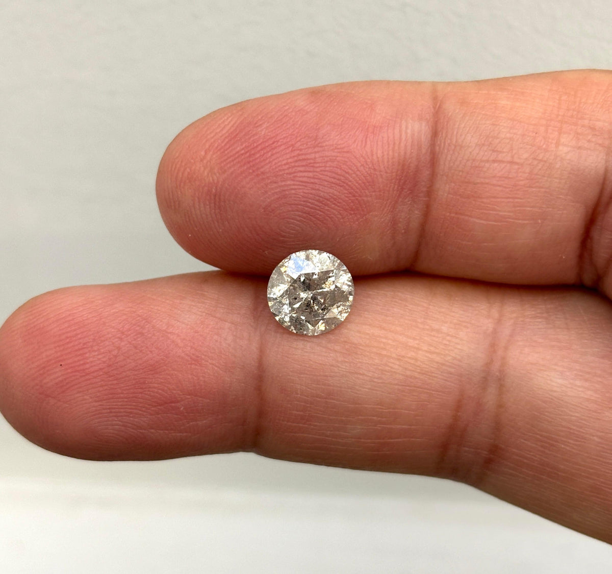 PRICE TO SELL- NO OFFERS, 2.22 Carat Round Natural Diamond 14k white pendant