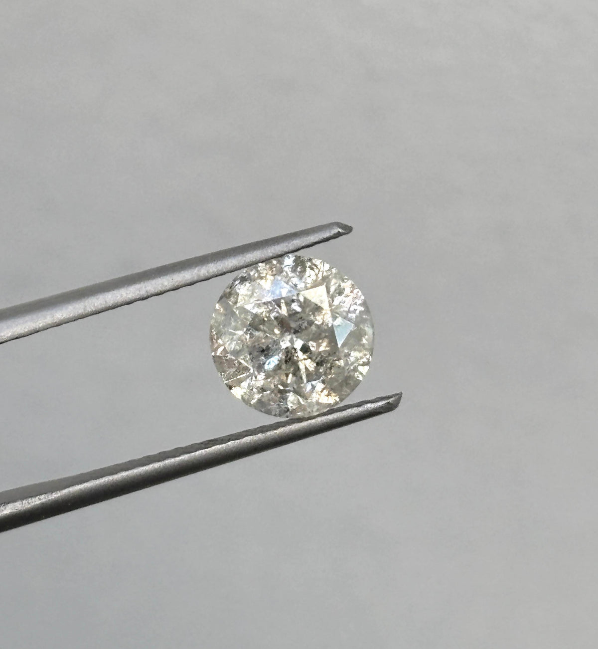 PRICE TO SELL- NO OFFERS, 2.22 Carat Round Natural Diamond 14k white pendant