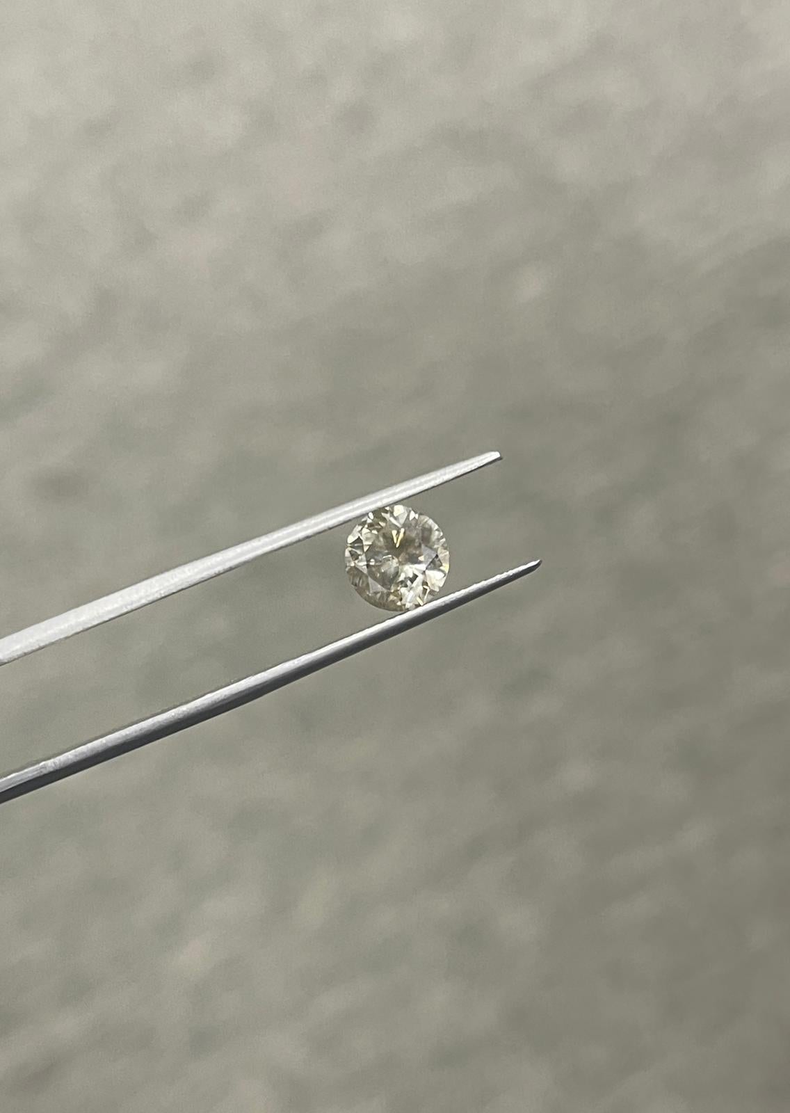 PRICED WHOLESALE, 1.00 Carat Natural Fancy Dark Yellow Brown Round Loose Diamond