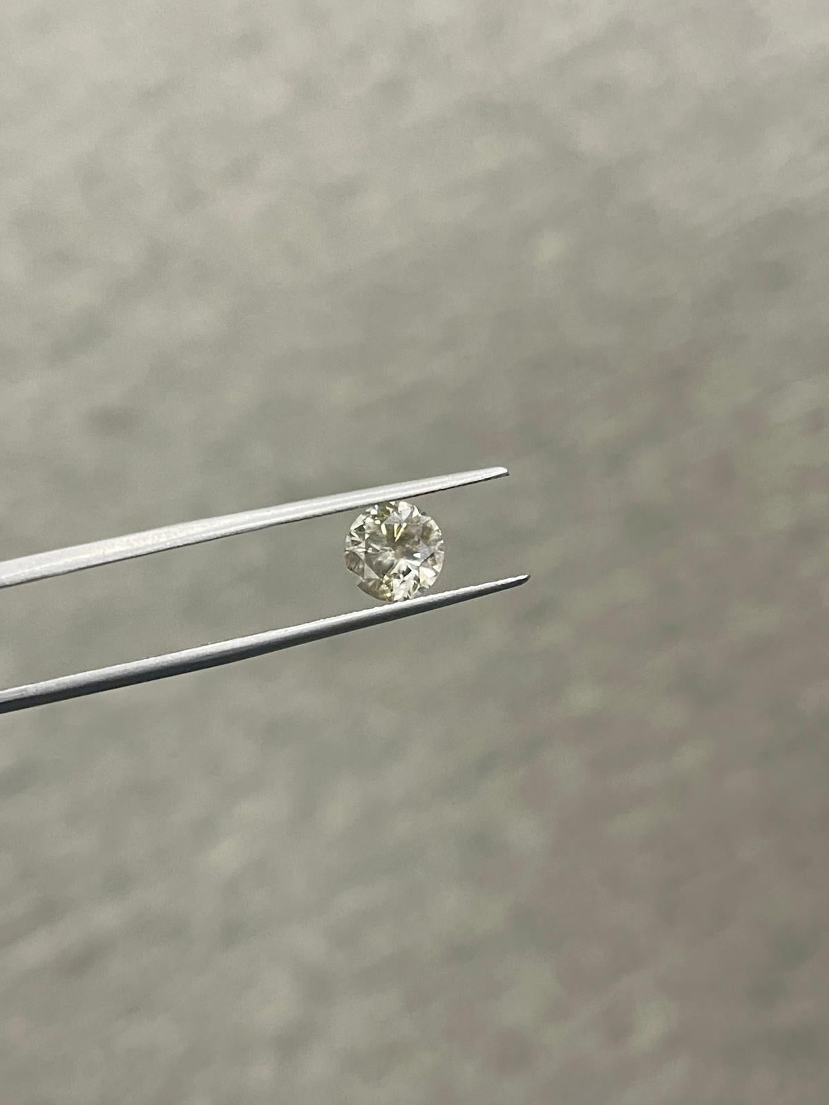 PRICED WHOLESALE, 1.00 Carat Natural Fancy Dark Yellow Brown Round Loose Diamond