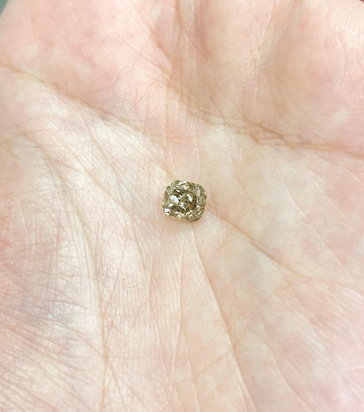 GIA CLEARANCE, 1.08 Carat Natural Fancy Dark Brown Cushion Loose Diamond