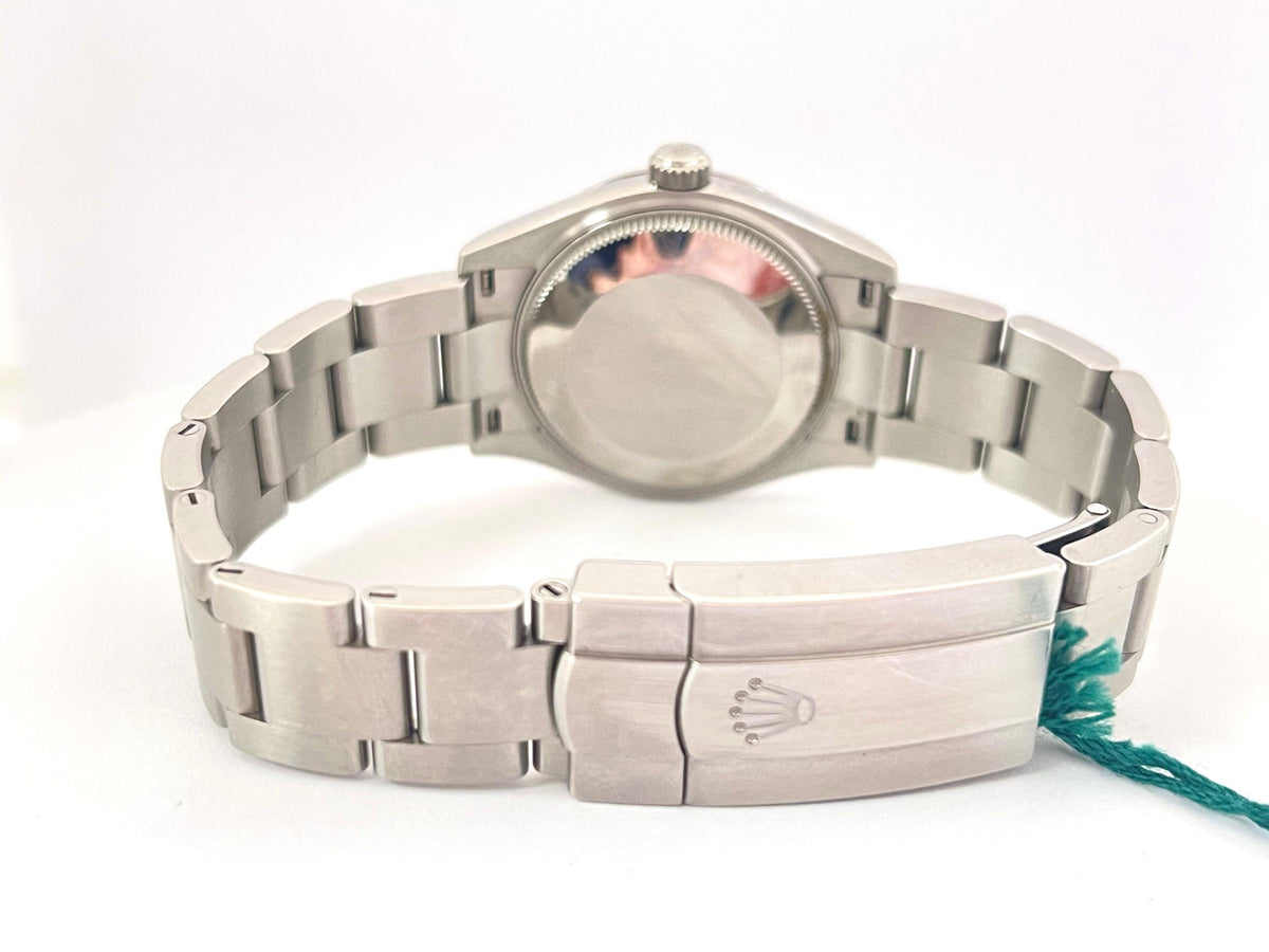 Rolex Oyster Perpetual 31mm Turquoise Blue Dial Steel Watch 277200
