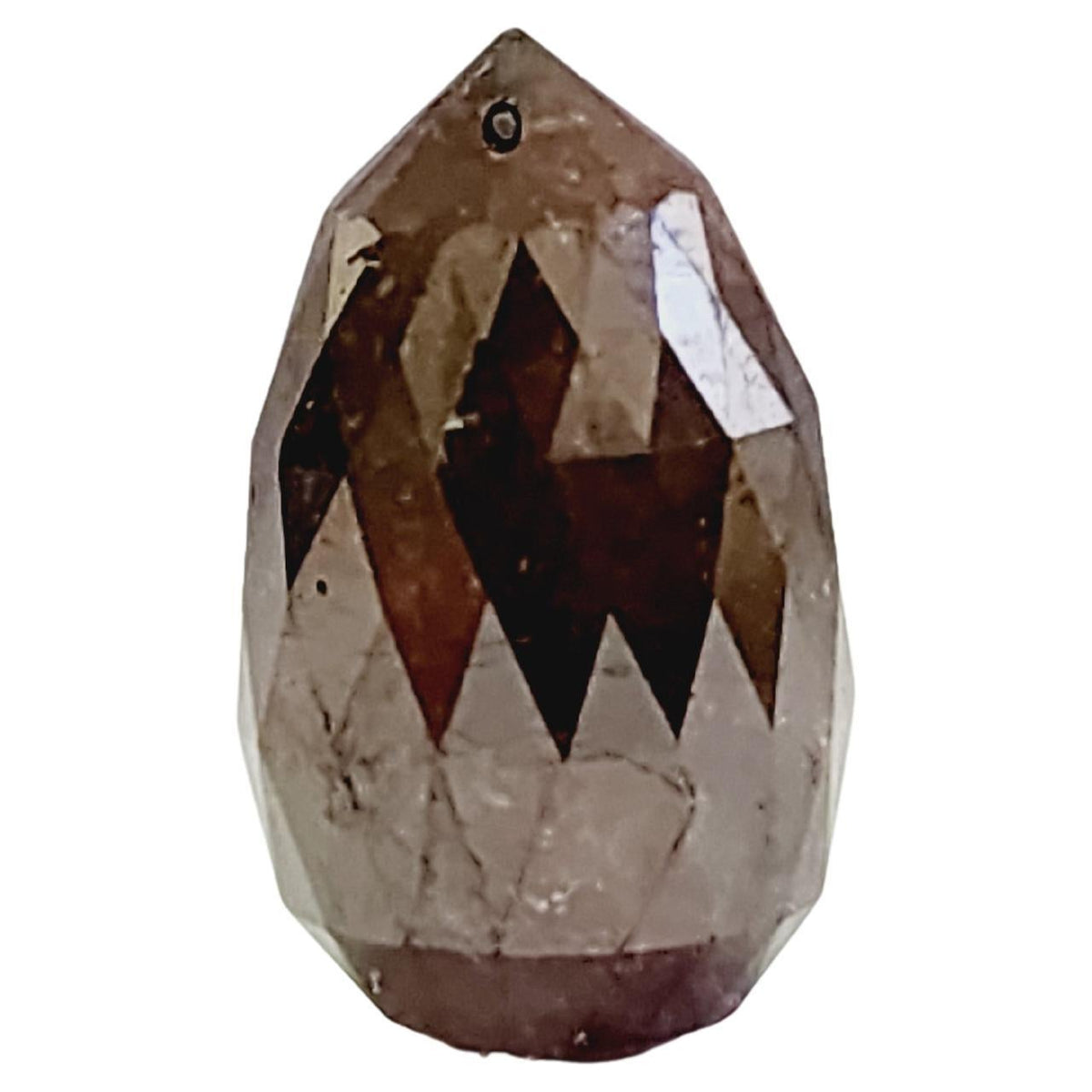 GIA CLEARANCE, 6.49ct Orangy Brown Briolette Natural Diamond