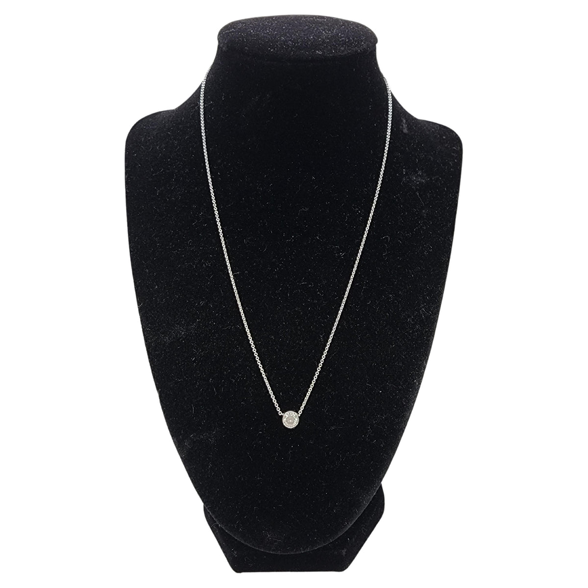 GIA CLOSEOUT, 0.91 Carat Round Light Gray Diamond Pendant 14K White