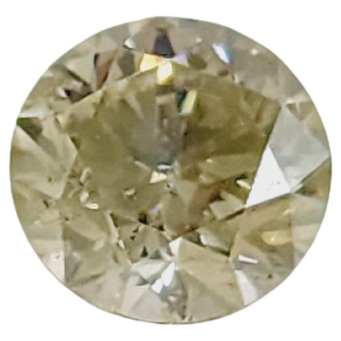 GIA CLEARANCE, 1.07 Carat Fancy Yellow Round Natural Diamond