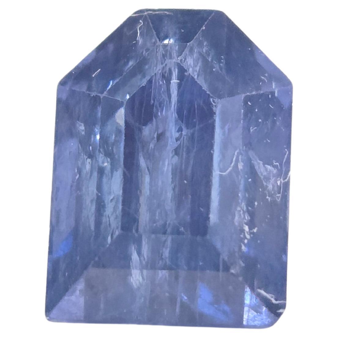 STOCK CLEARANCE GIA, 4.69 Carat Natural Sapphire Pentagonal Step Cut