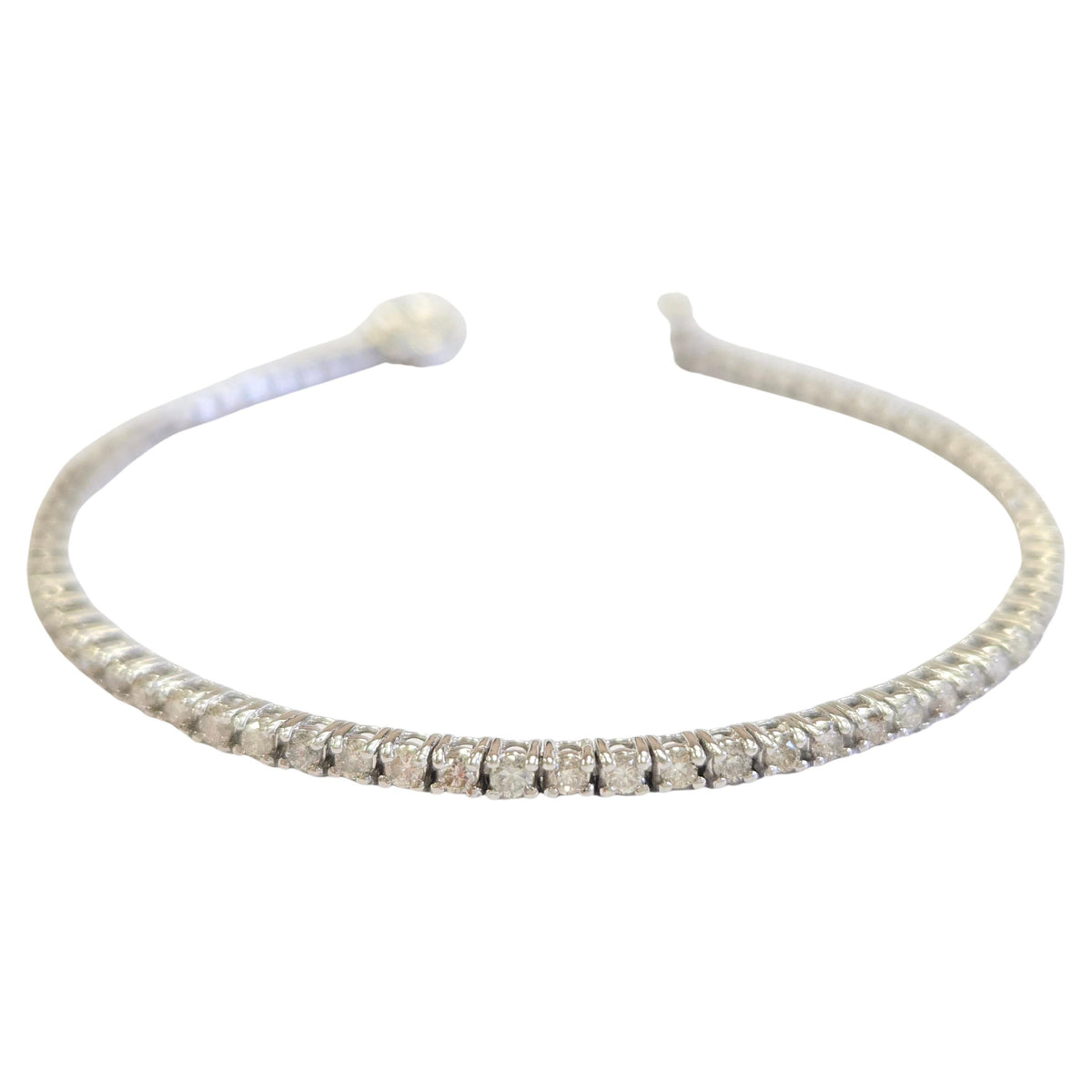 CLEARANCE, 1.92ct Diamond Tennis Bracelet in 14k White Gold