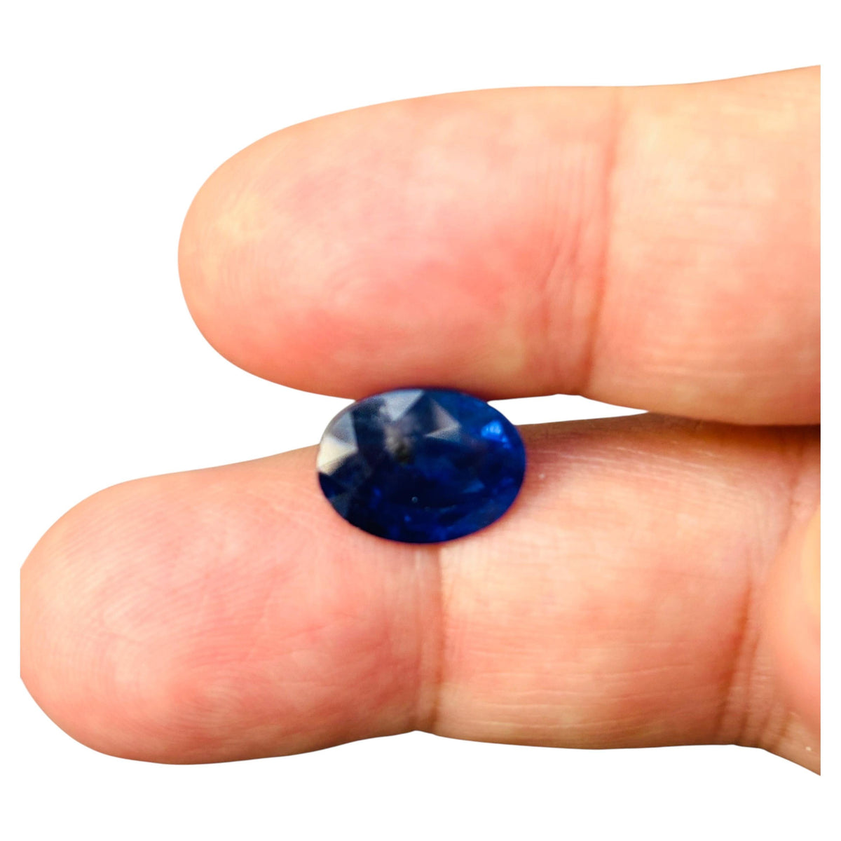 GIA CLEARANCE, 6.44 Carat Natural Blue Sapphire Oval Shape
