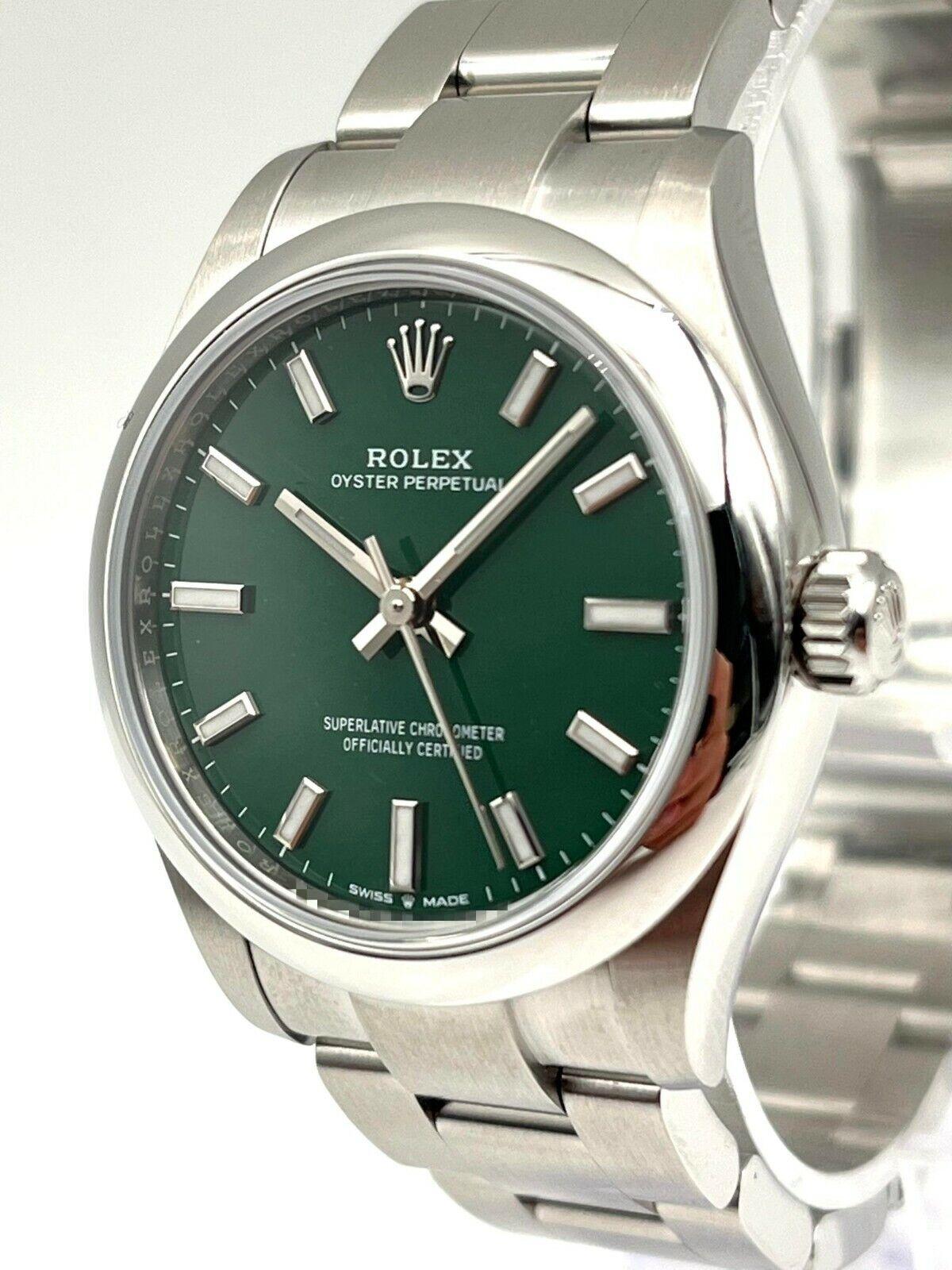Rolex Oyster Perpetual 41 Oystersteel Green Dial