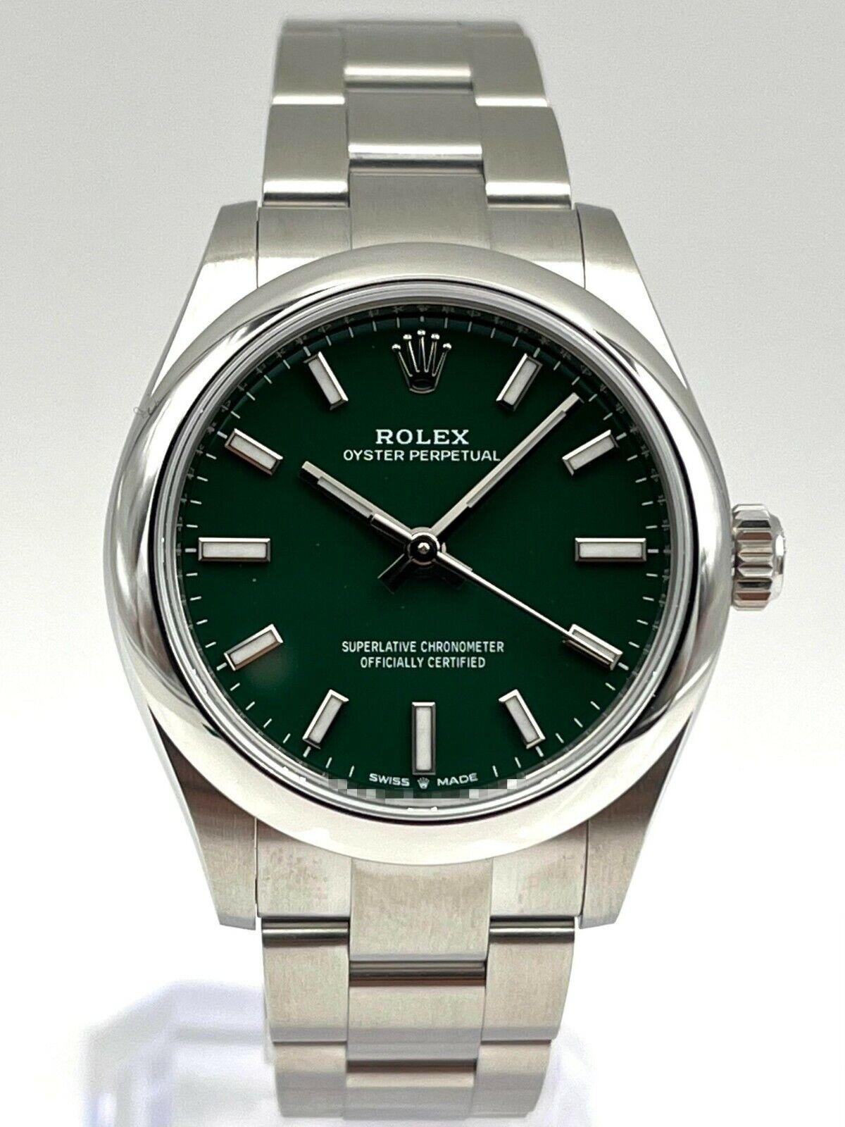 Rolex Oyster Perpetual 41 Oystersteel Green Dial